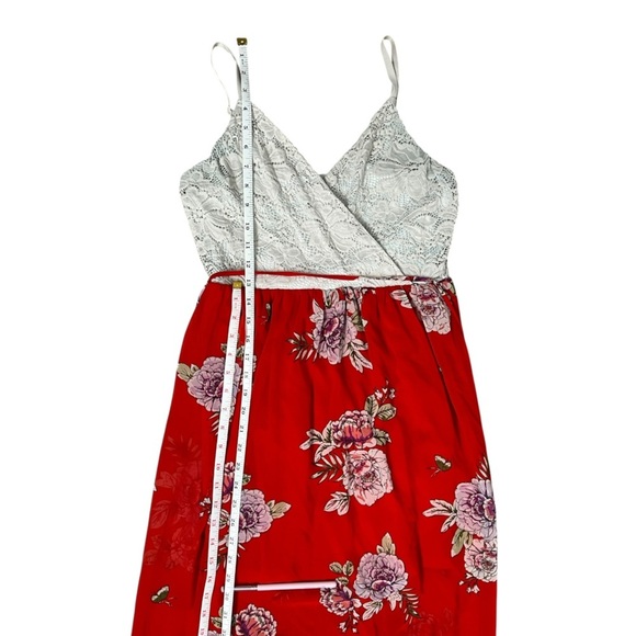 Lily Rose White and Red Maxi Dress - Picture 13 of 13